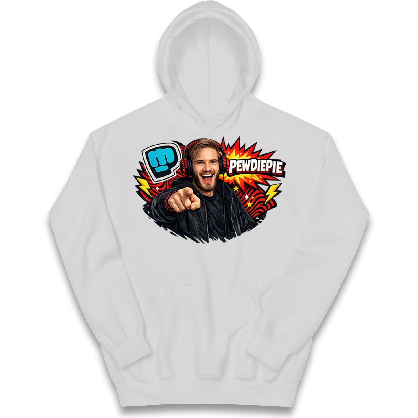 PewDiePie YouTuber Kids Hoodie
