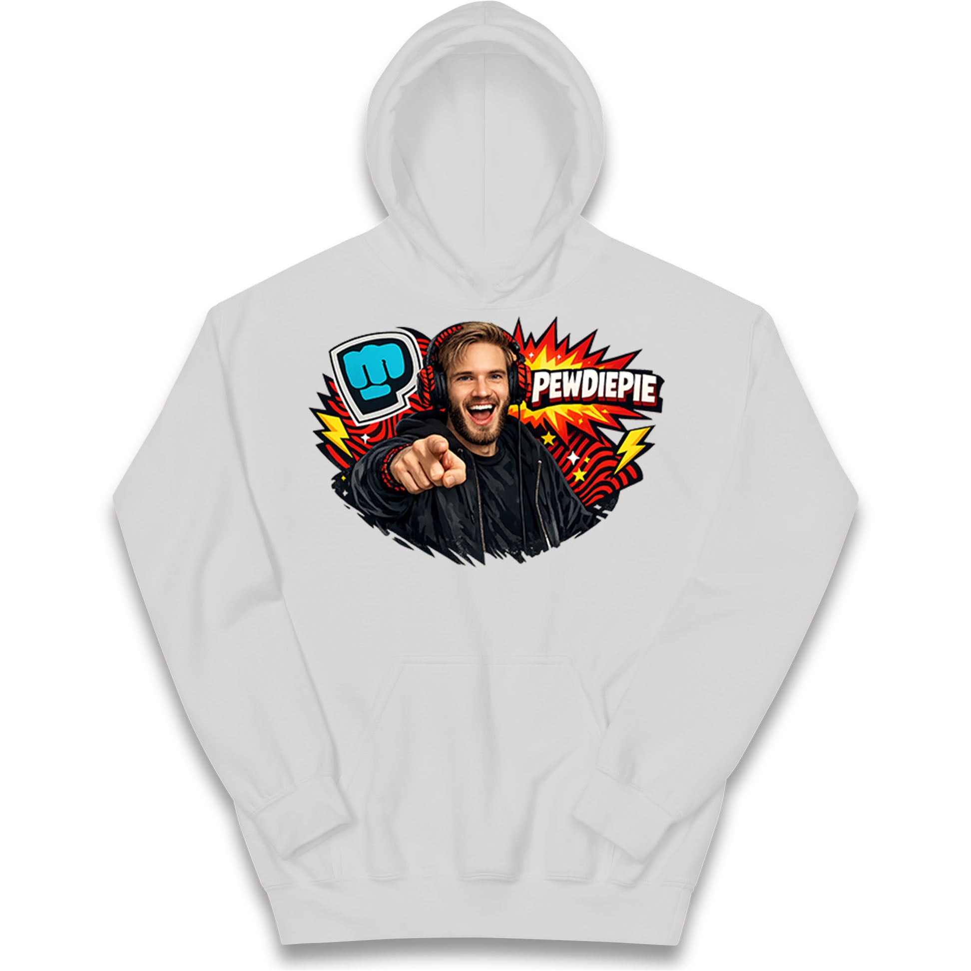 PewDiePie YouTuber Kids Hoodie