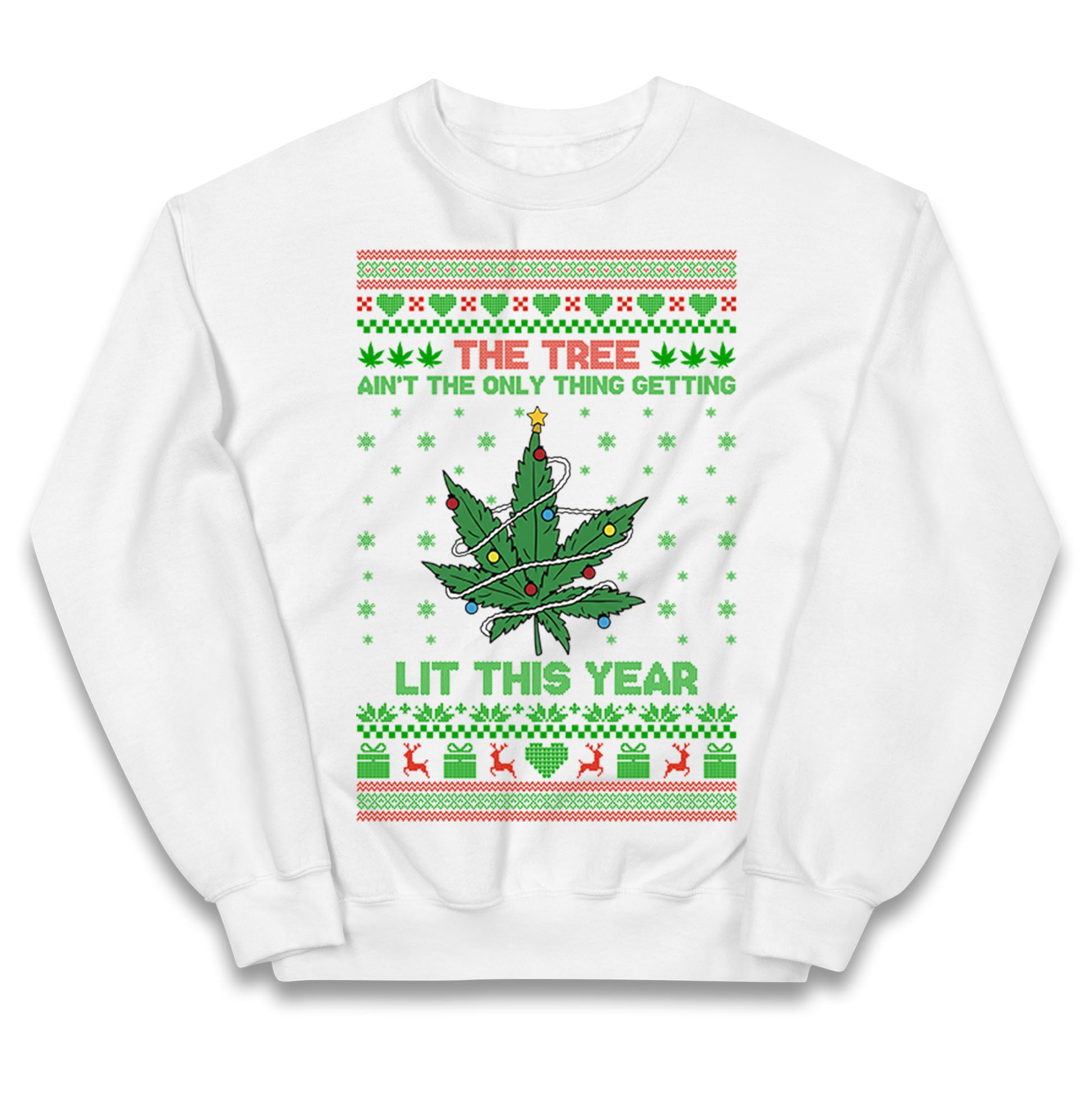 Cannabis Christmas Kids Jumper