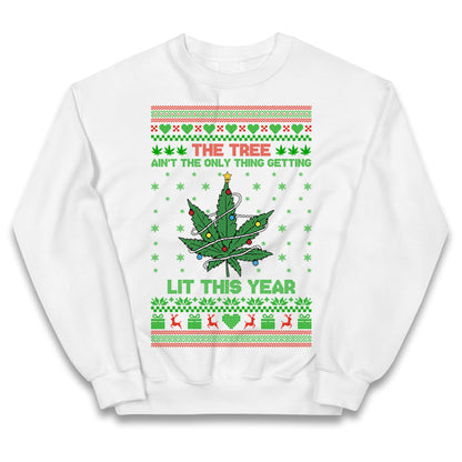 Cannabis Christmas Kids Jumper
