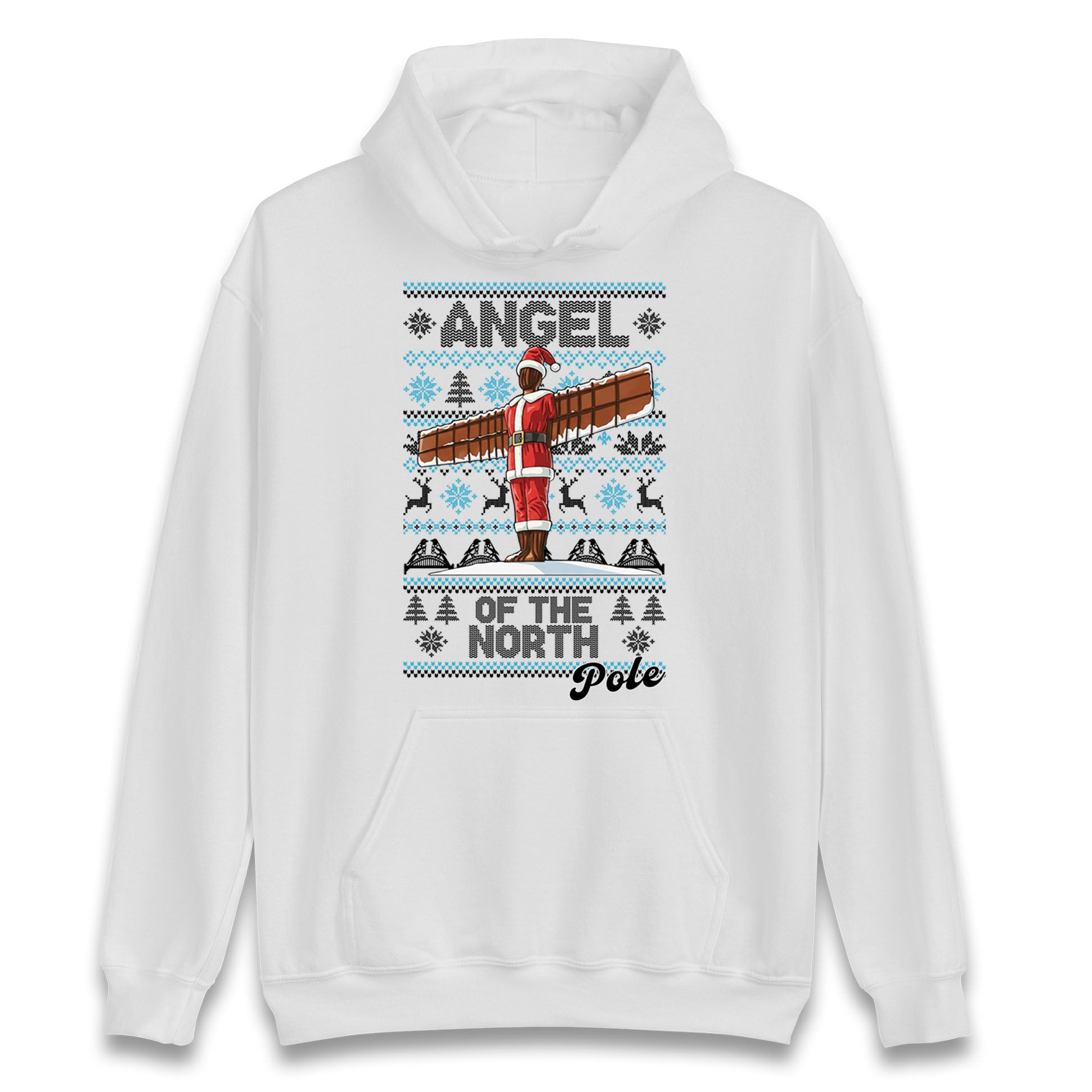 Angel Of The North Pole Christmas Hoodie