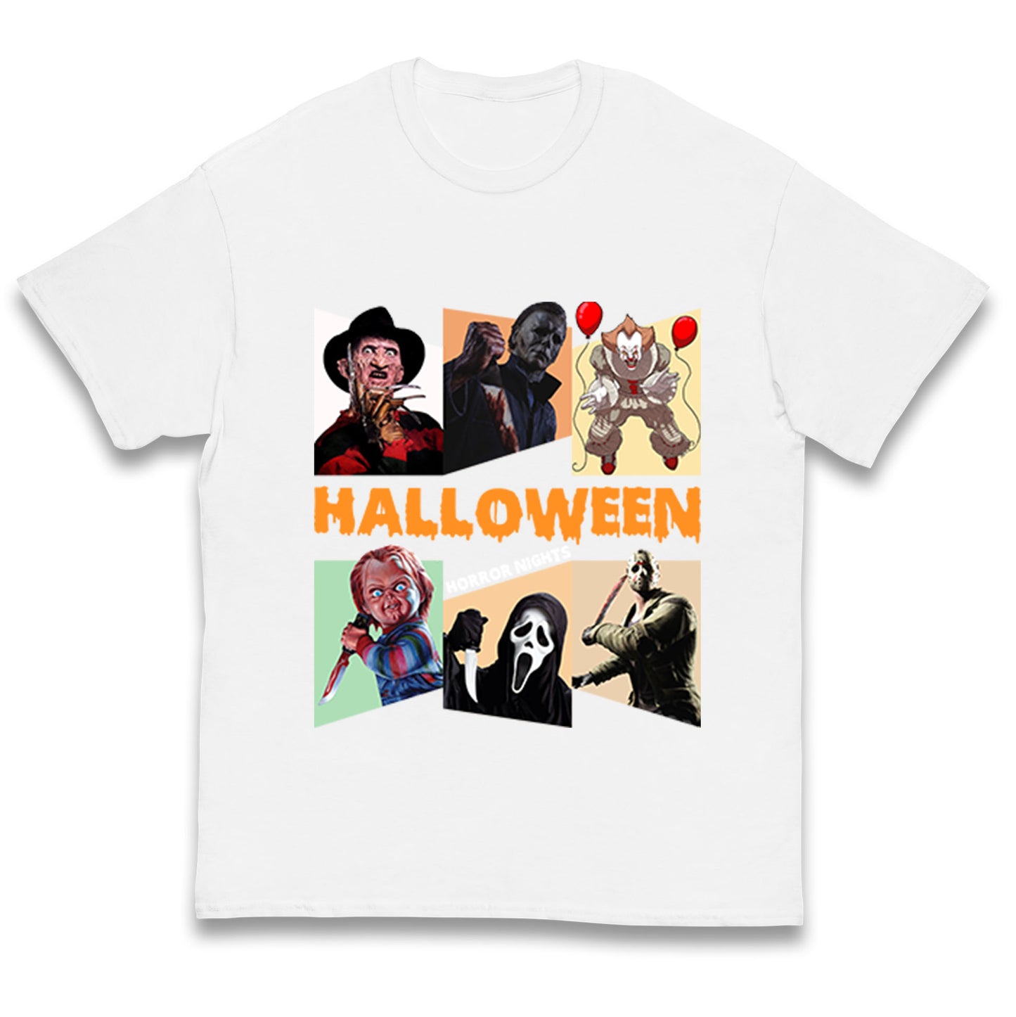 Horror Characters Halloween Horror Nights Kids T Shirt