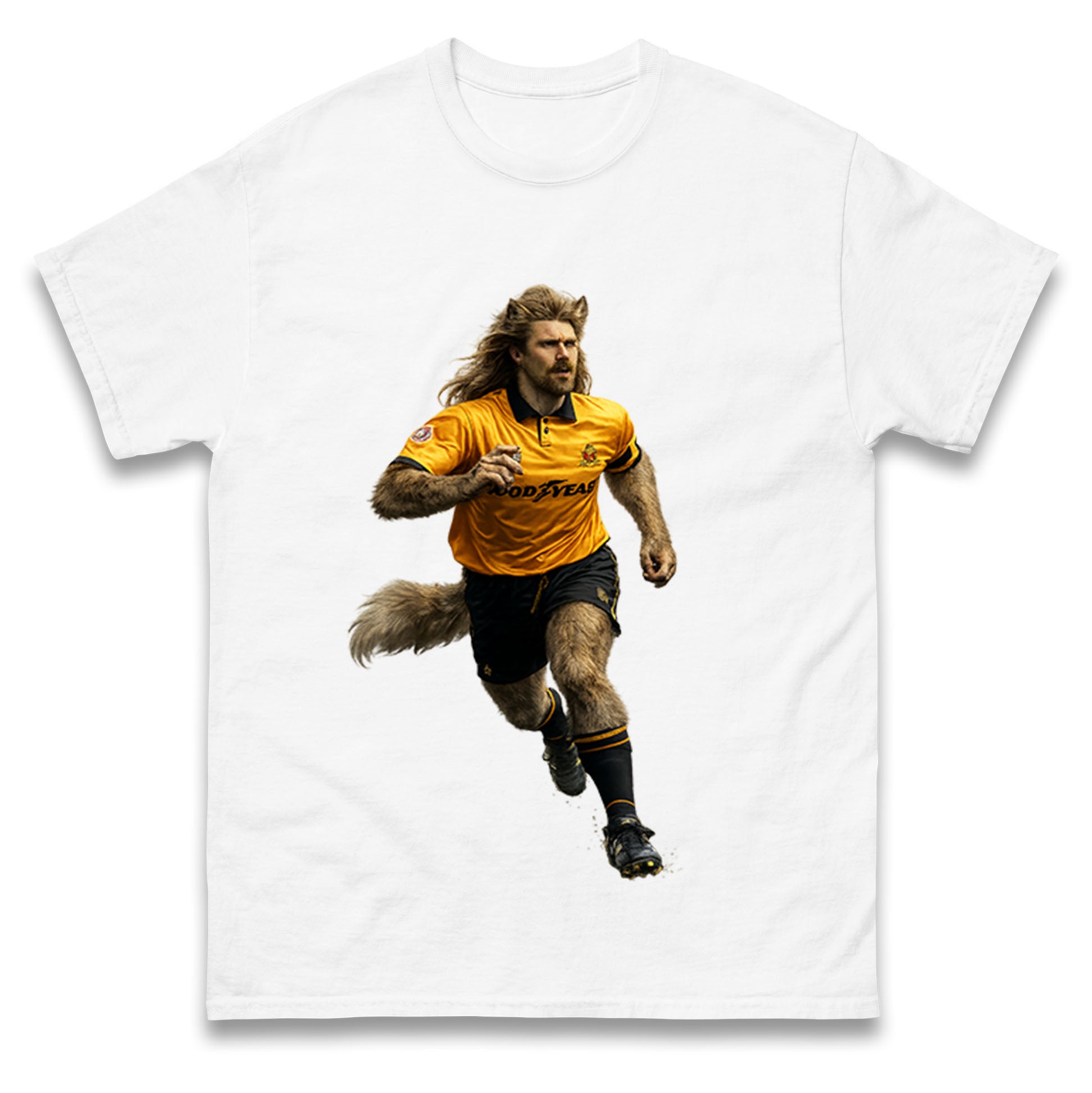 Retro John The Wolf Wolves Football T Shirt
