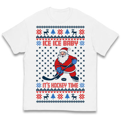 Hockey Christmas Kids T Shirt