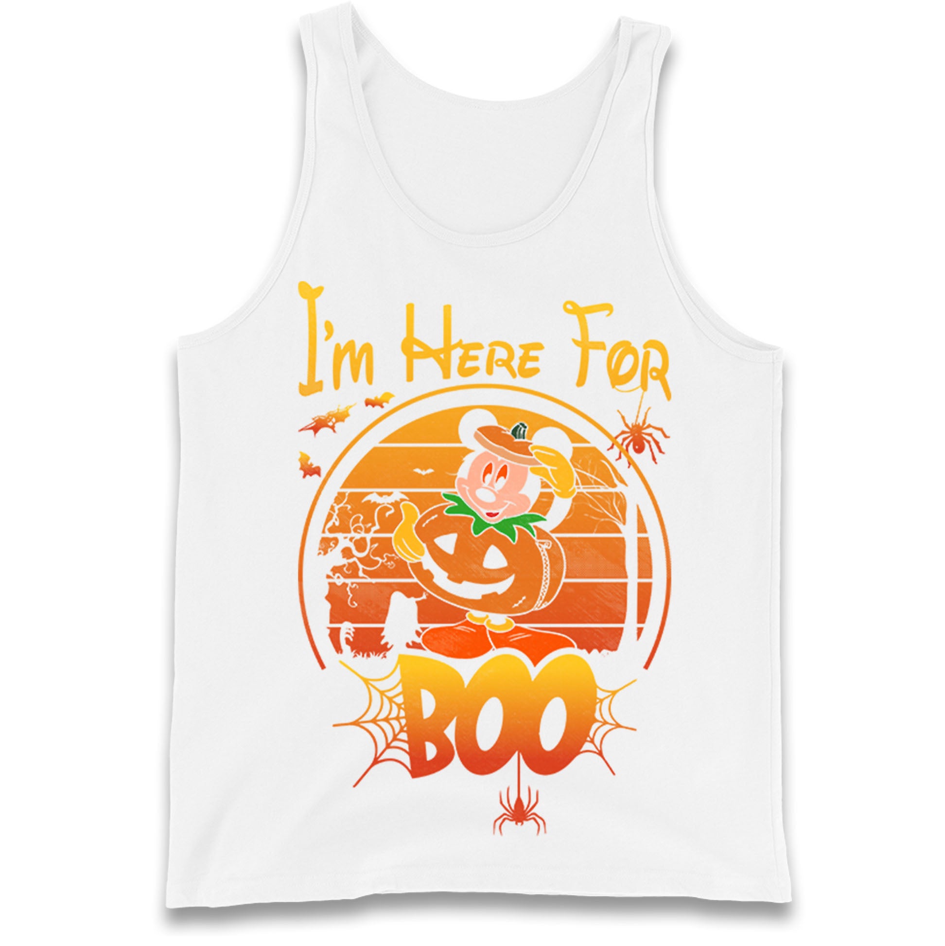 Mickey Mouse Im Here For Boo Tank Top
