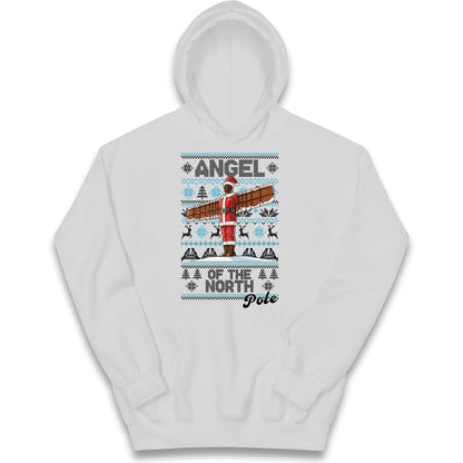 Angel Of The North Pole Christmas Kids Hoodie