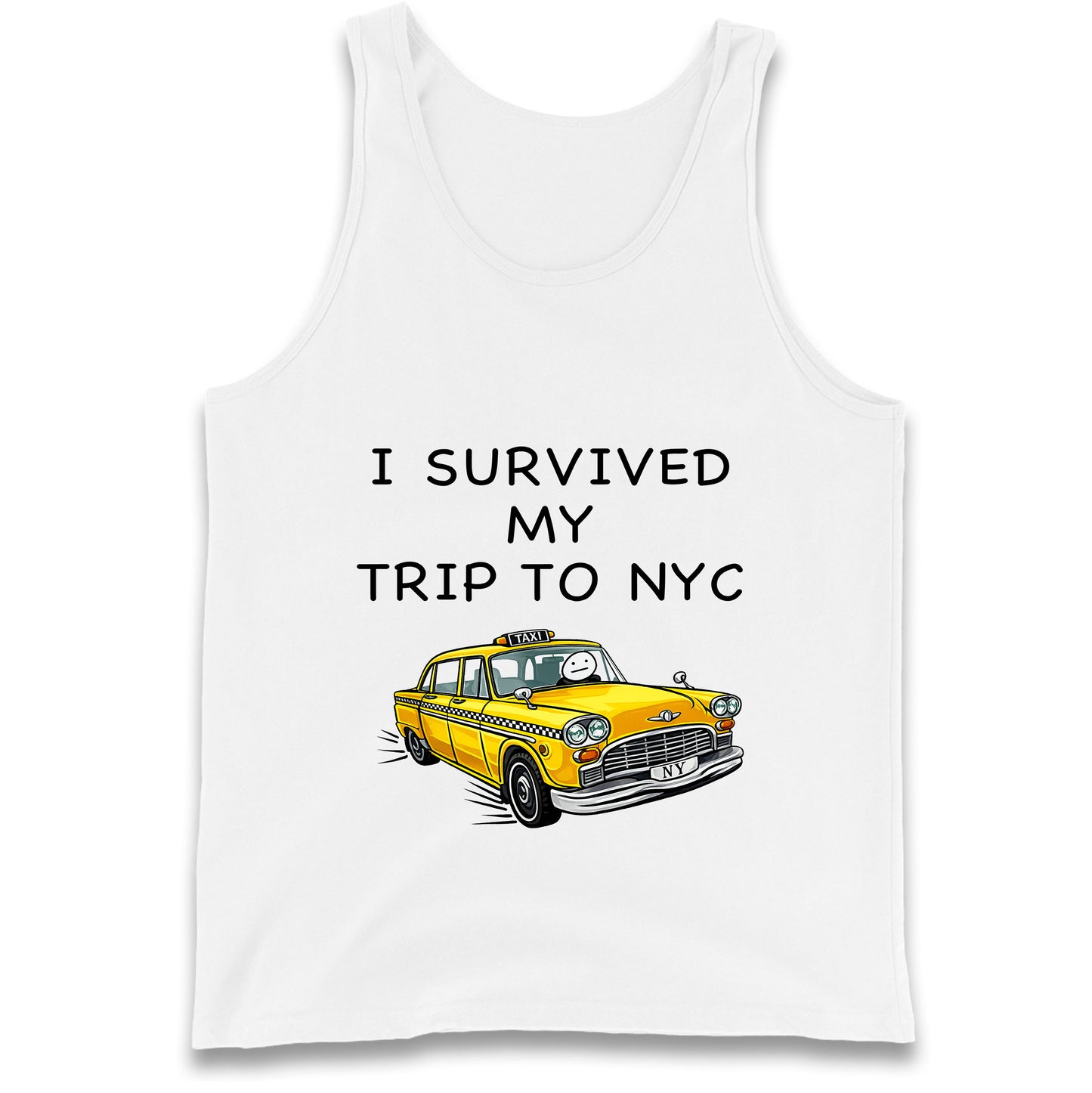 I Survived My Trip To NYC Yellow Taxi Tank Top