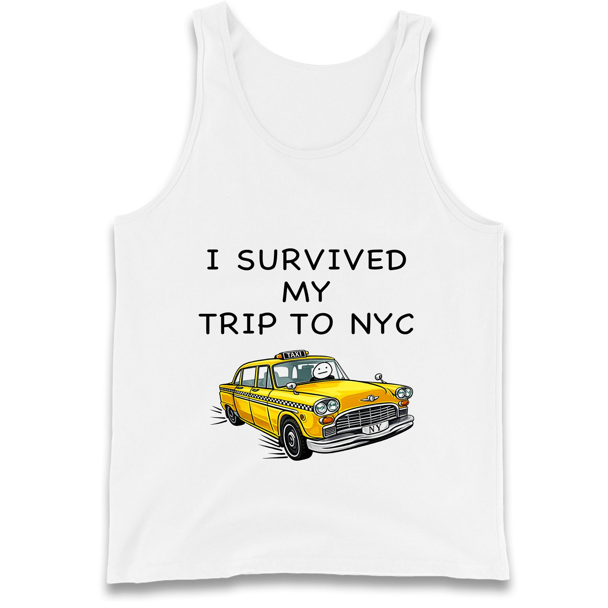 I Survived My Trip To NYC Yellow Taxi Tank Top