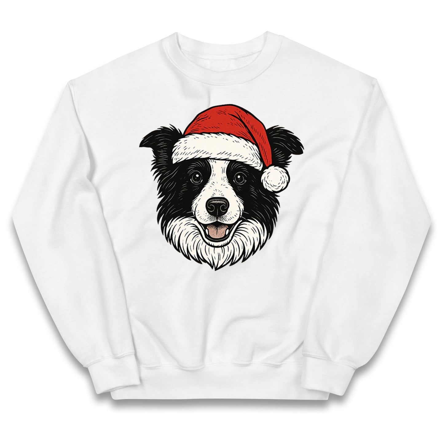 Border Collie Christmas Kids Jumper