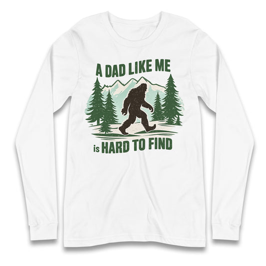 Retro Funny Bigfoot Dad Longsleeve T Shirt 