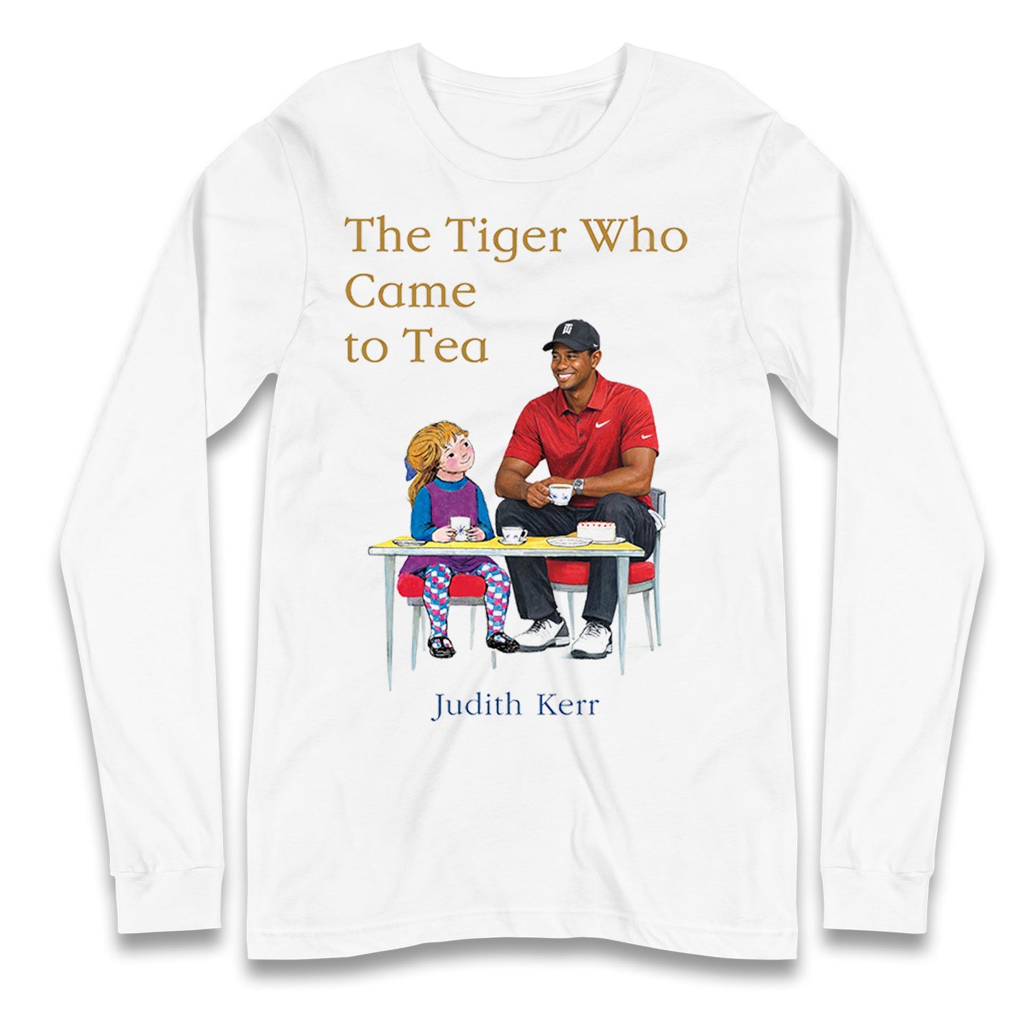 Tiger Woods The Tiger Who Came To Tea Golf Longsleeve T Shirt