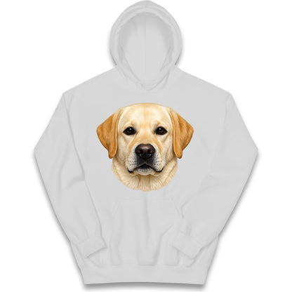 Labrador Dog Face Kids Hoodie