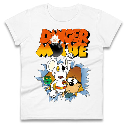 Danger Mouse & Penfold Ladies T Shirt