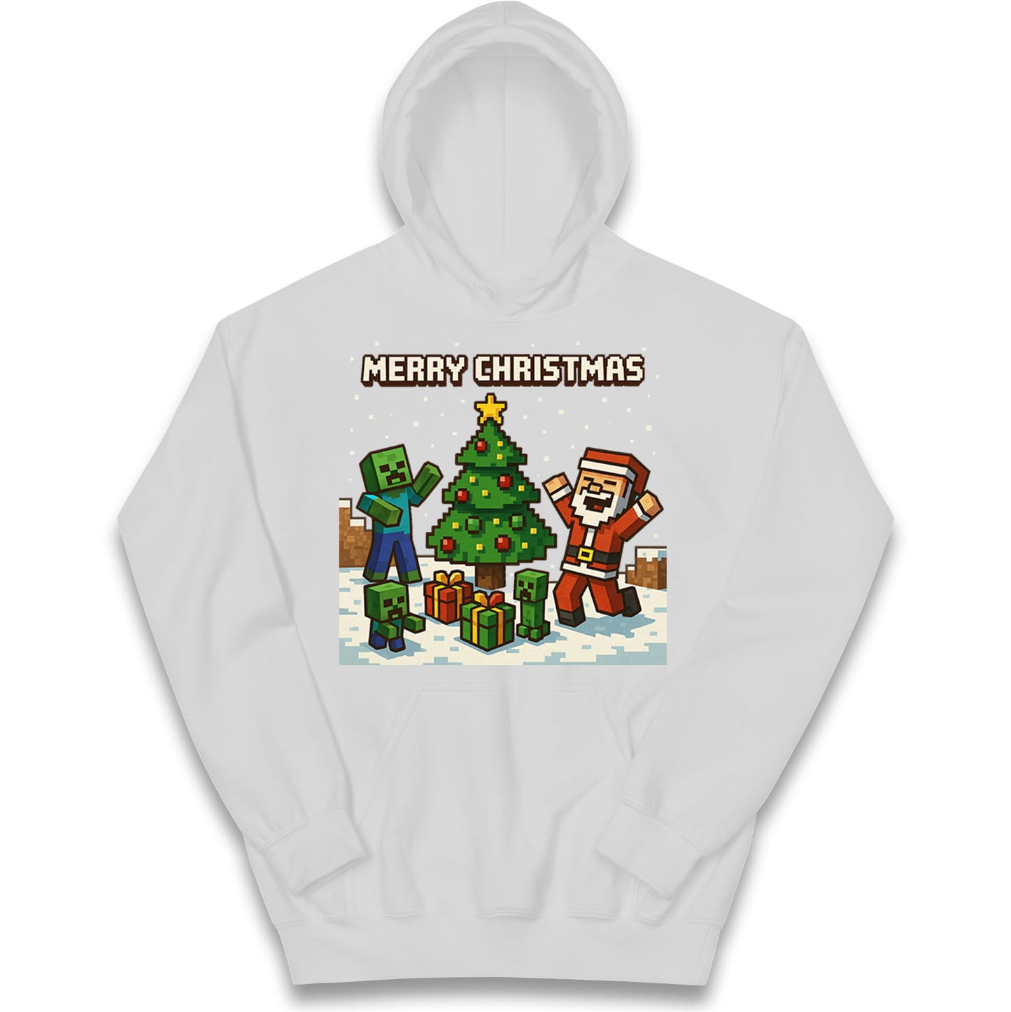 Minecraft Christmas Kids Hoodie