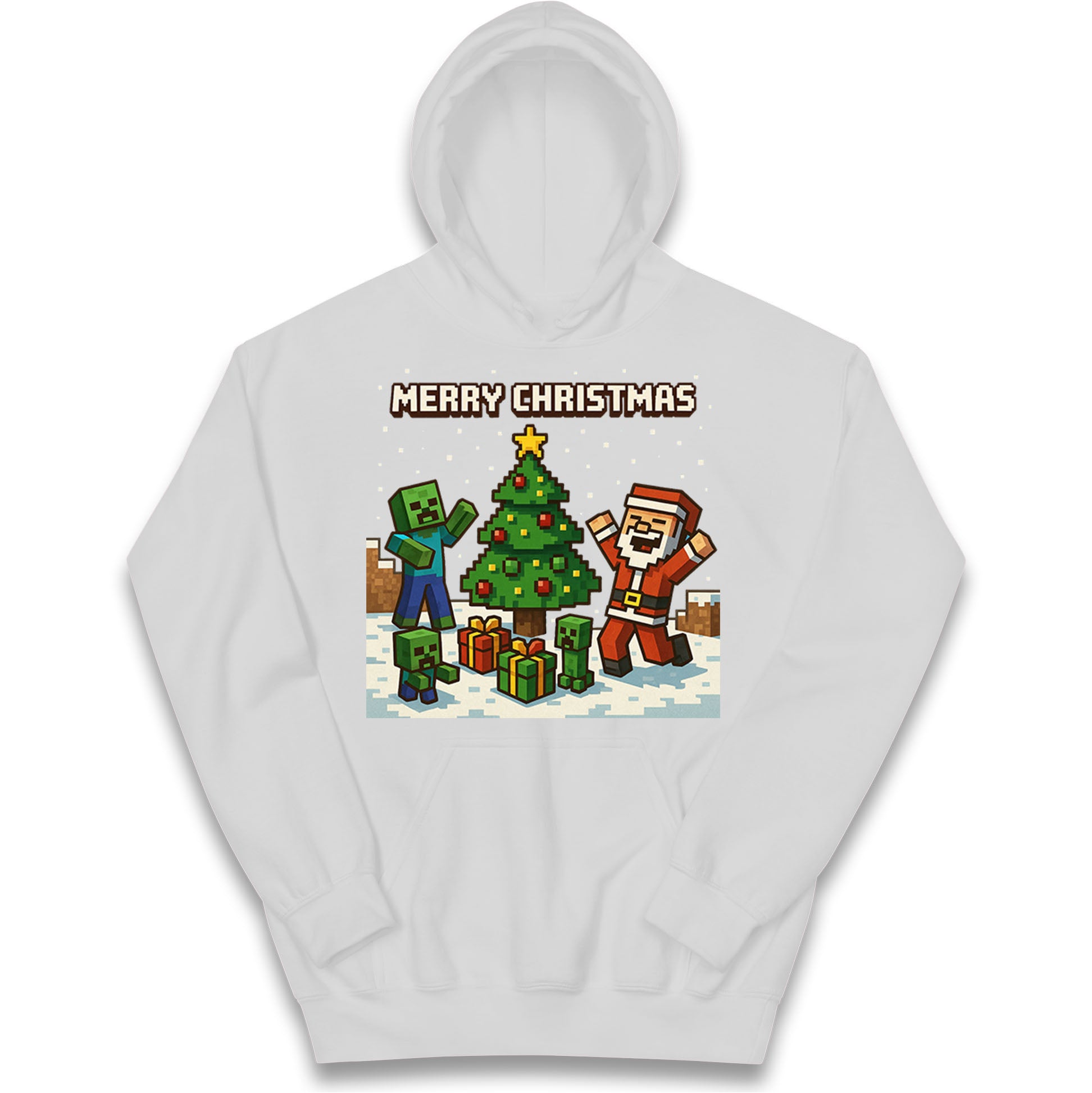 Minecraft Christmas Kids Hoodie