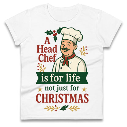 Head Chef Christmas Ladies T Shirt