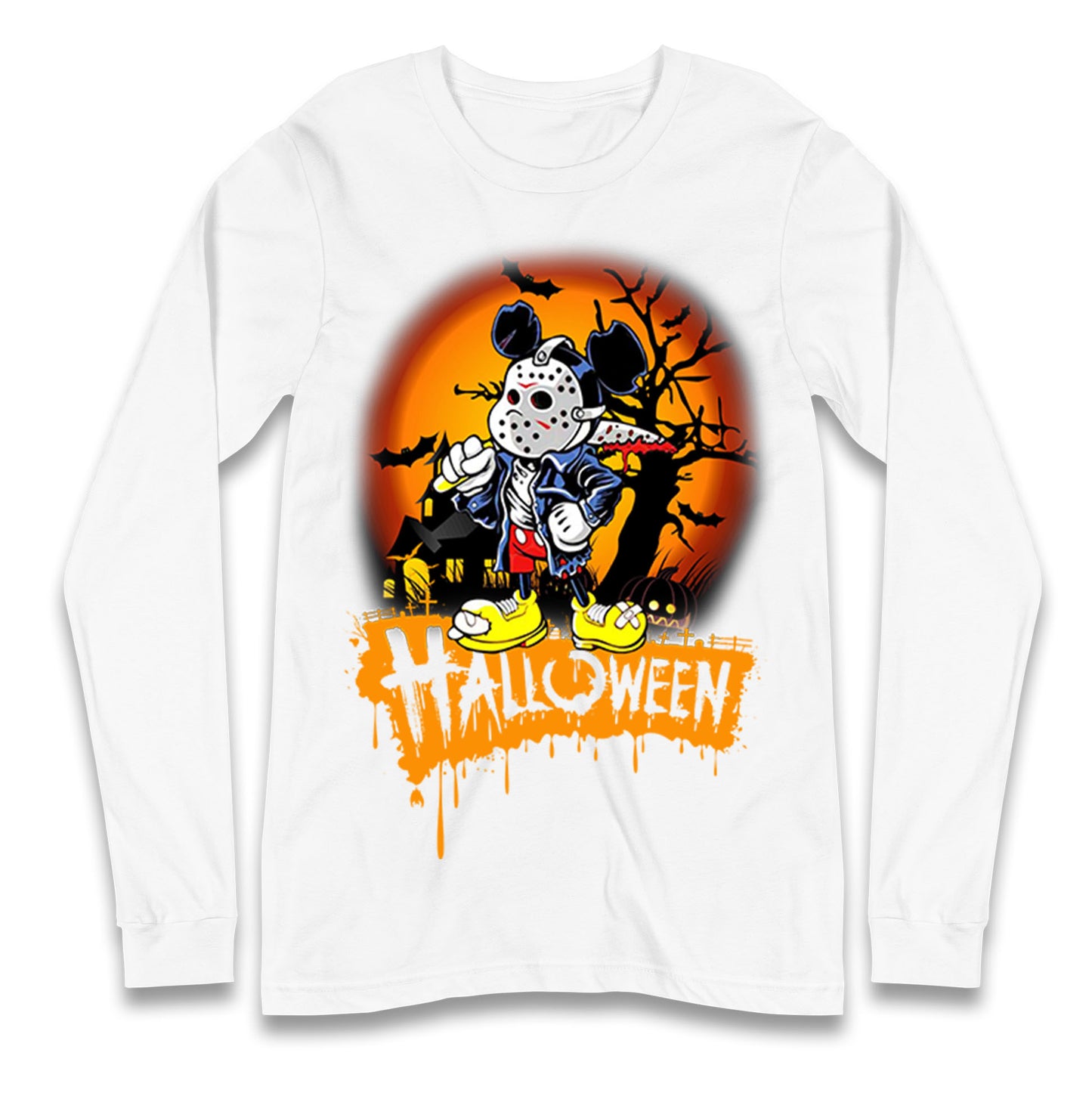 Mickey Mouse Haunted Halloween T Shirt
