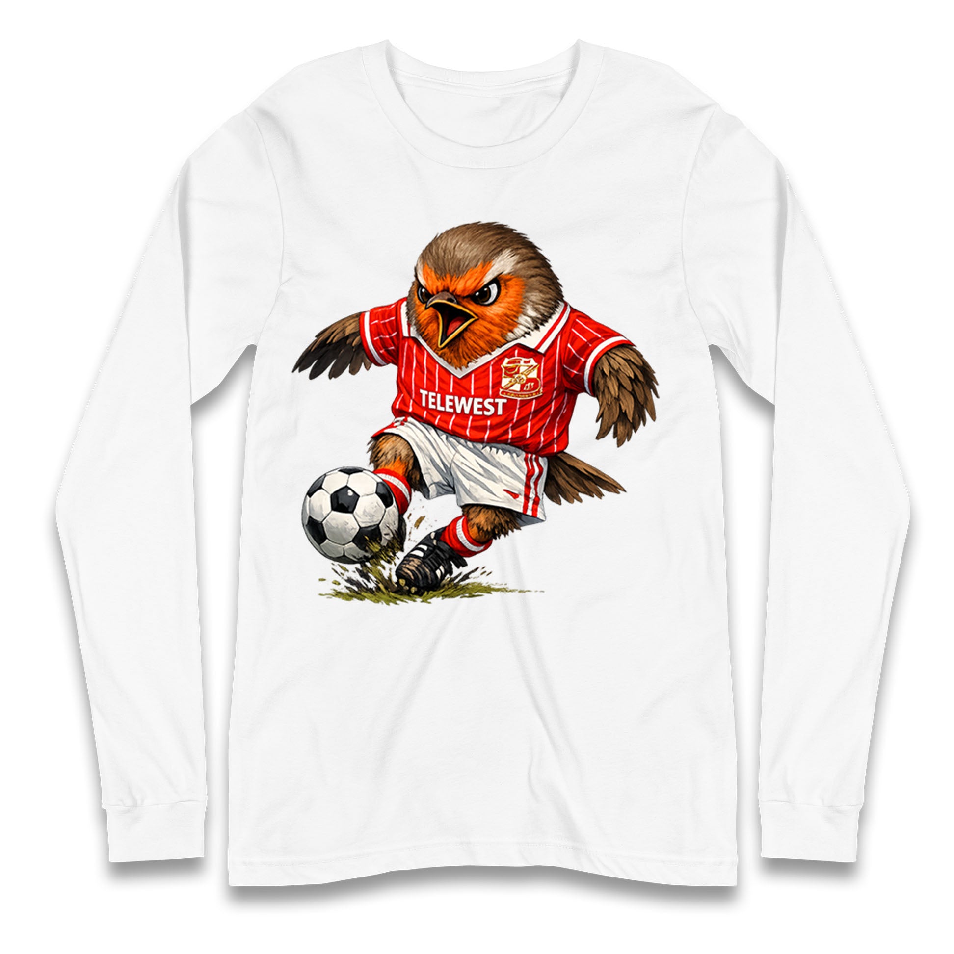 Classic Swindon Town Football Longsleeve T Shirt