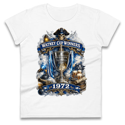 Retro Bristol Rovers Football Ladies T Shirt