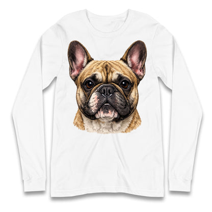 French Bulldog Face Longsleeve T Shirt