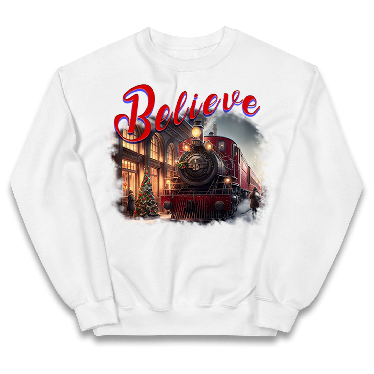 polar express christmas jumper