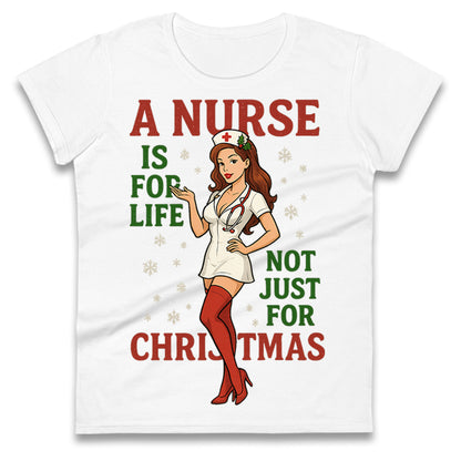 Nurse Christmas Ladies T Shirt