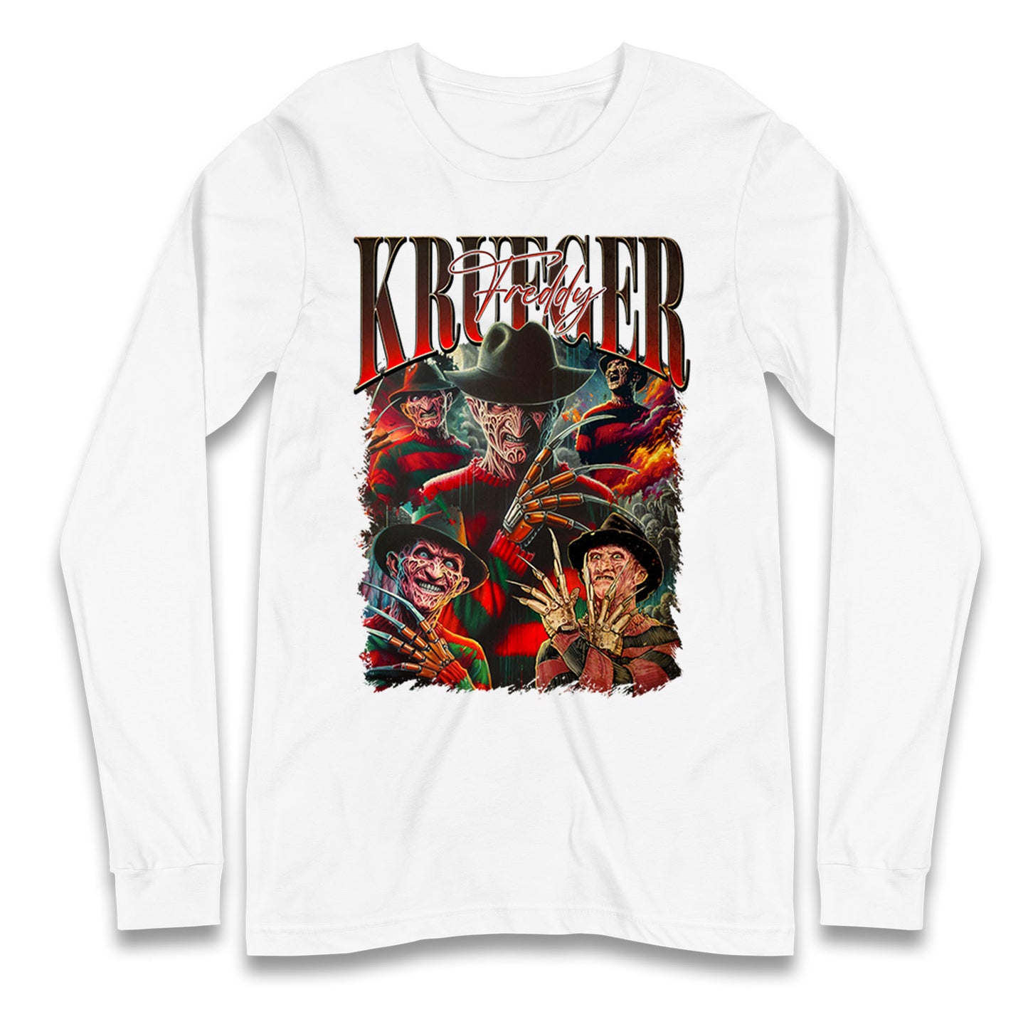 Freddy Krueger Halloween Bootleg Long Sleeve T Shirt