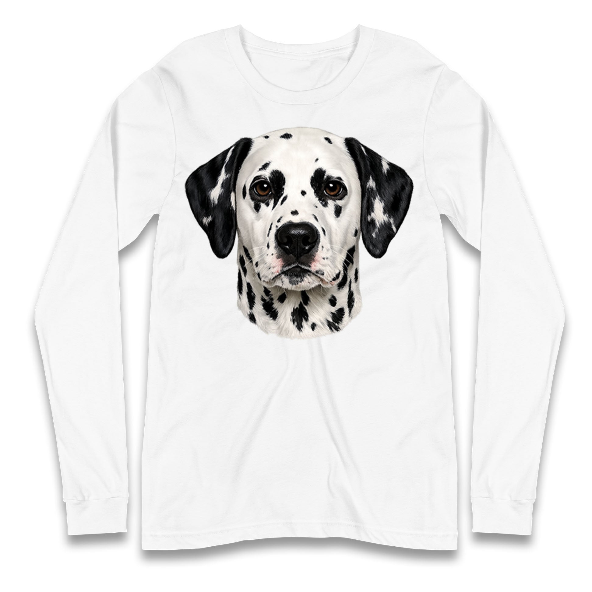 Dalmatian Dog Face Longsleeve T Shirt