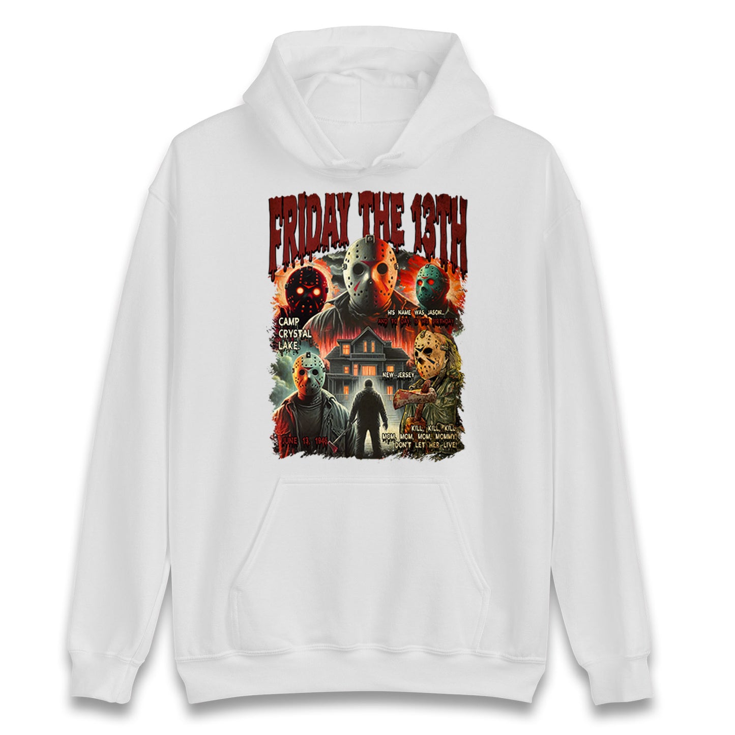 Jason voorhees Friday The 13th horror Halloween Bootleg Unisex Hoodie