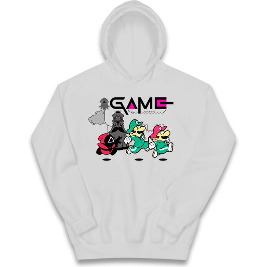 squid game super mario hoodie