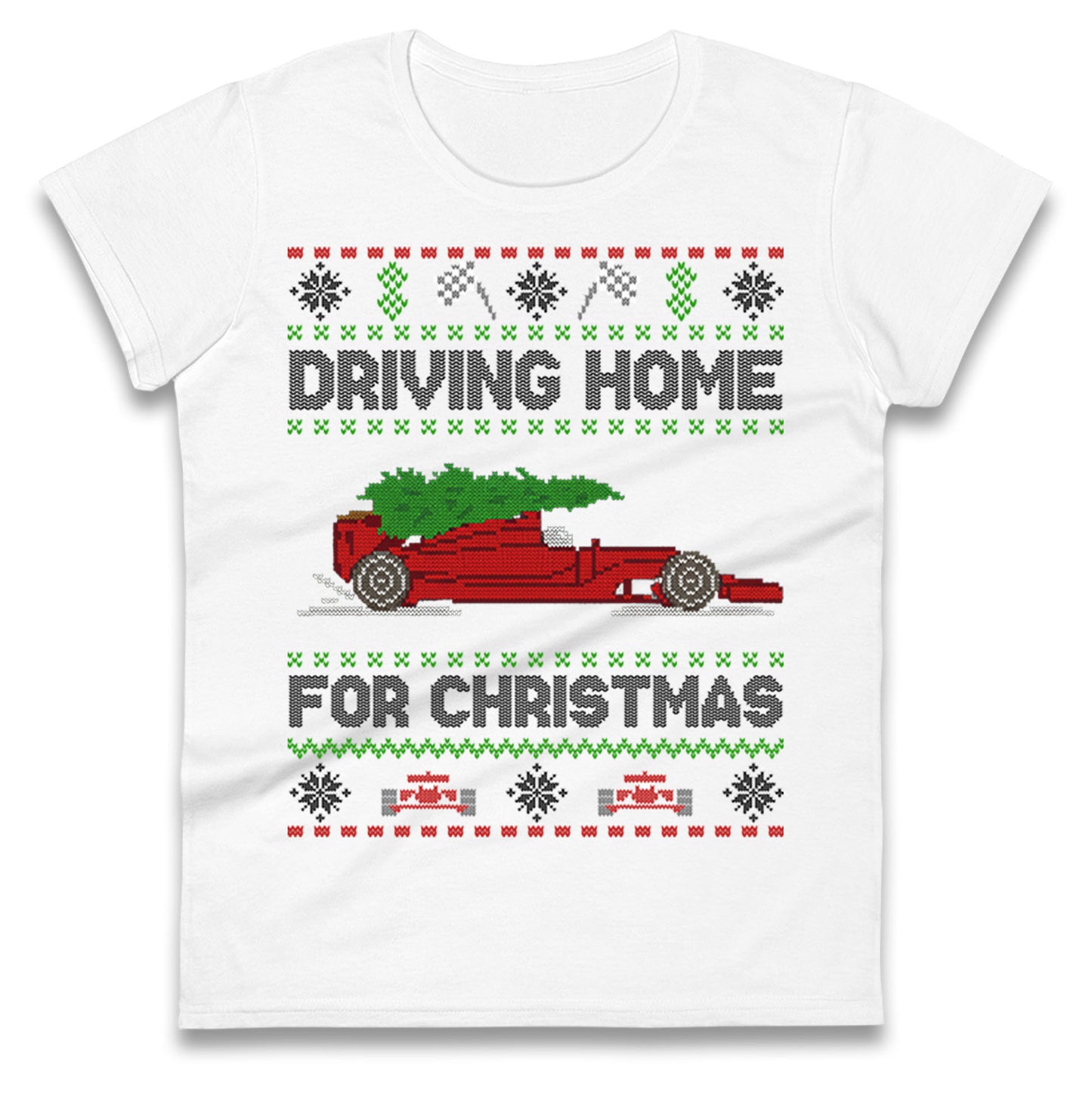 F1 Christmas Ladies T Shirt