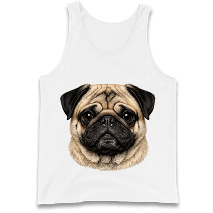 Pug Dog Face Tank Top