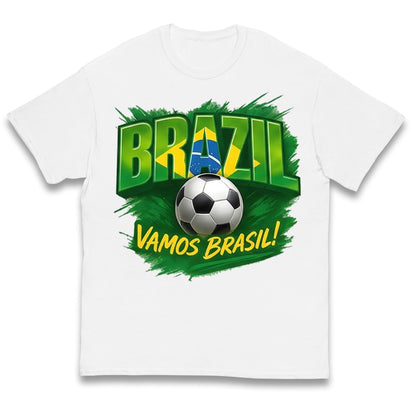 Brazil Retro Football Kids T Shirt