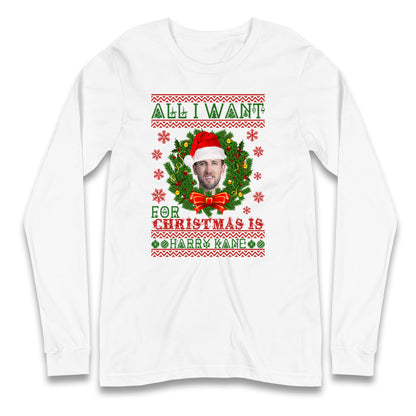 harry kane christmas long sleeve t shirt
