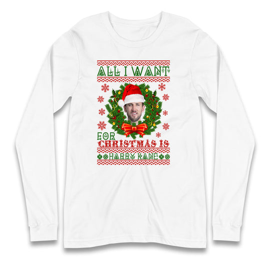 harry kane christmas long sleeve t shirt