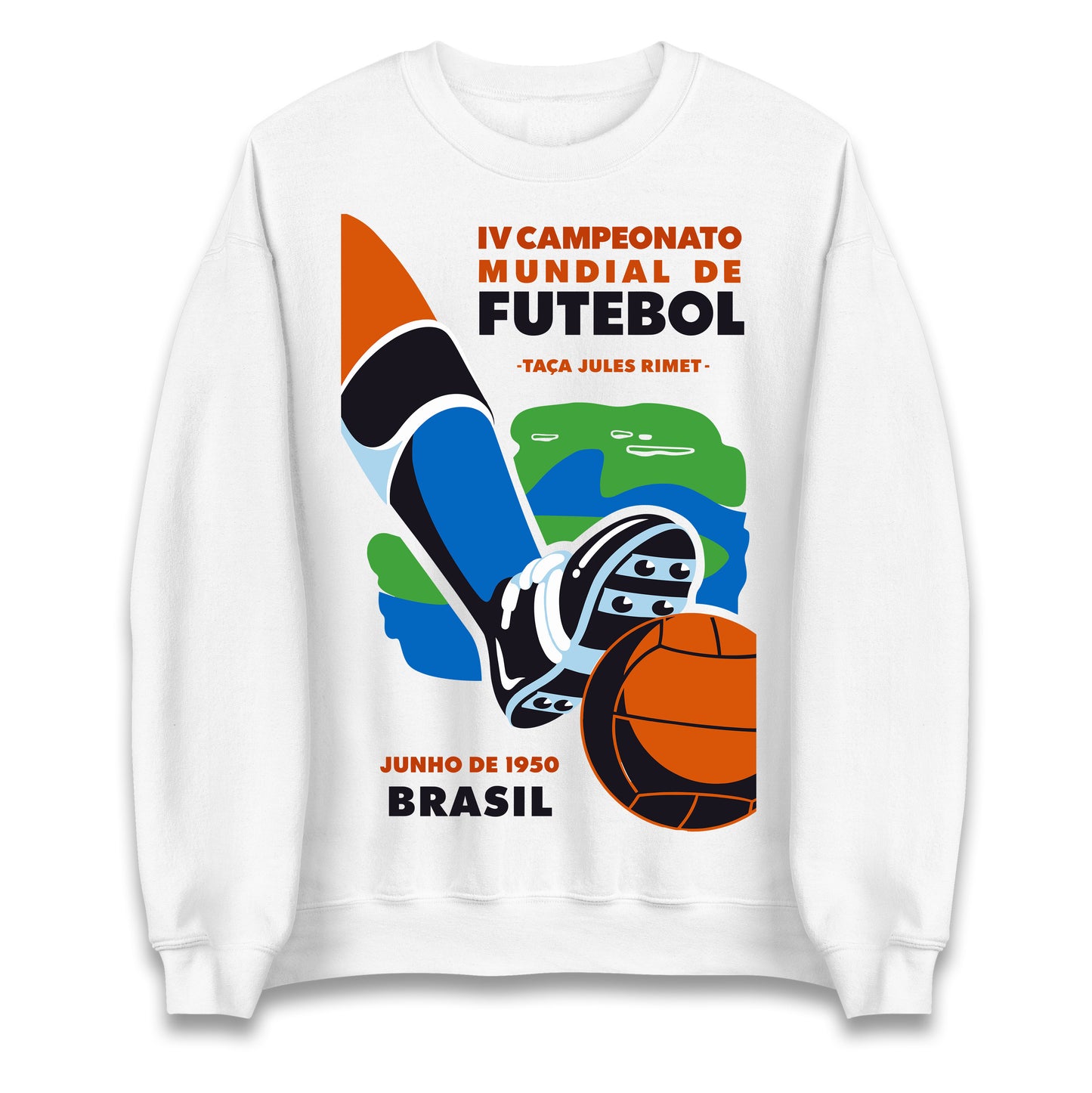 Brasil 1950 Retro World Cup Jumper