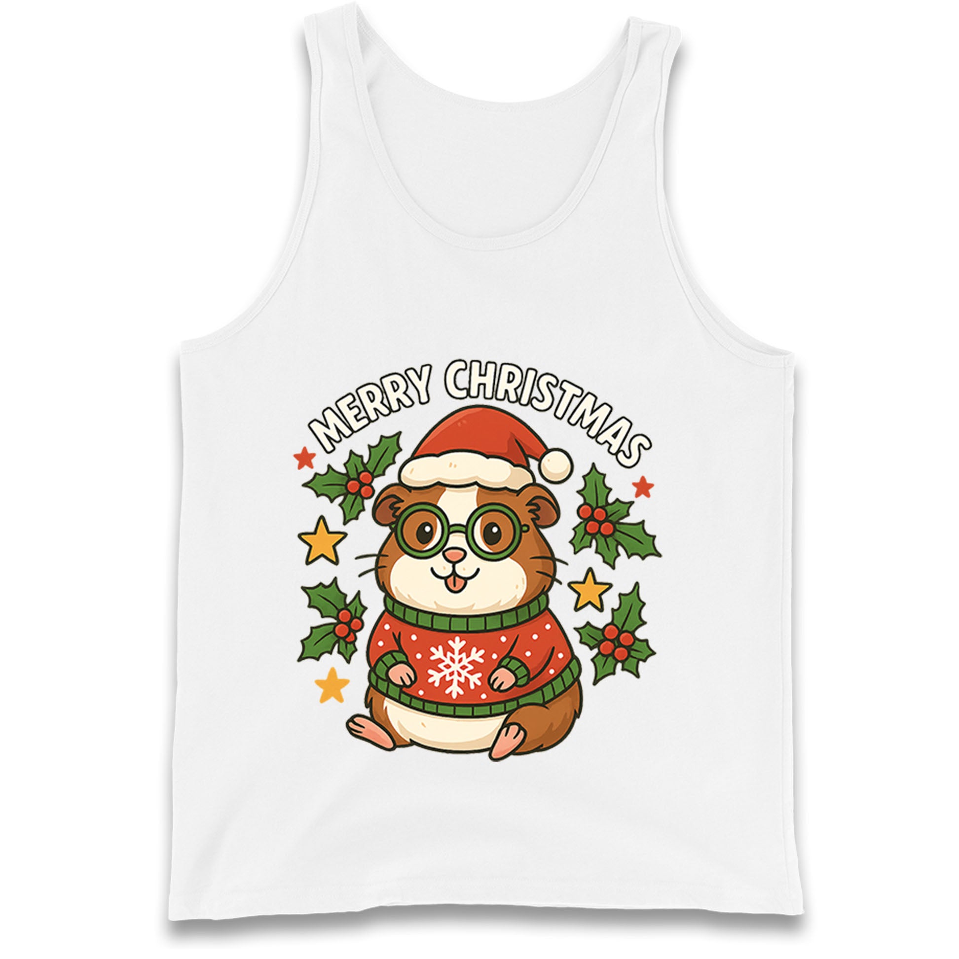 Guinea Pig Christmas Tank Top