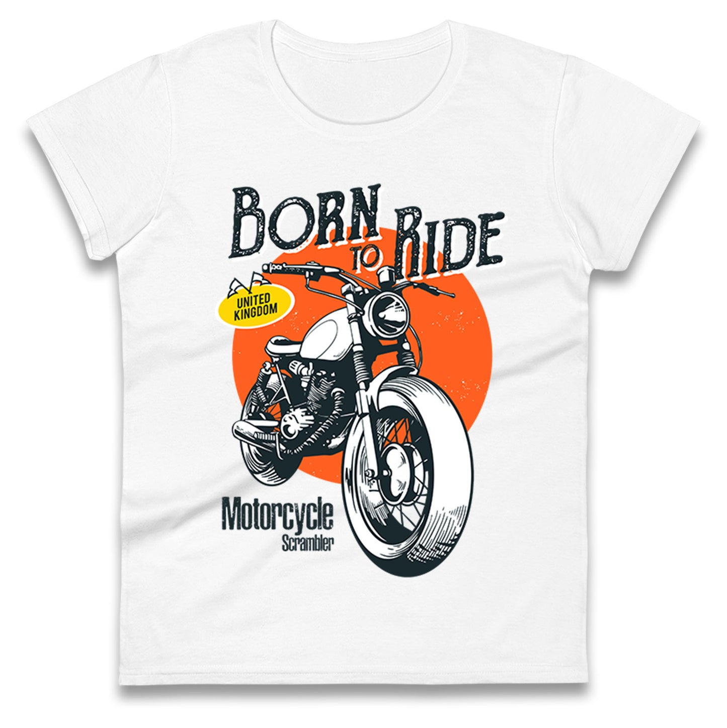 Born To Ride UK Ladies T Shirt