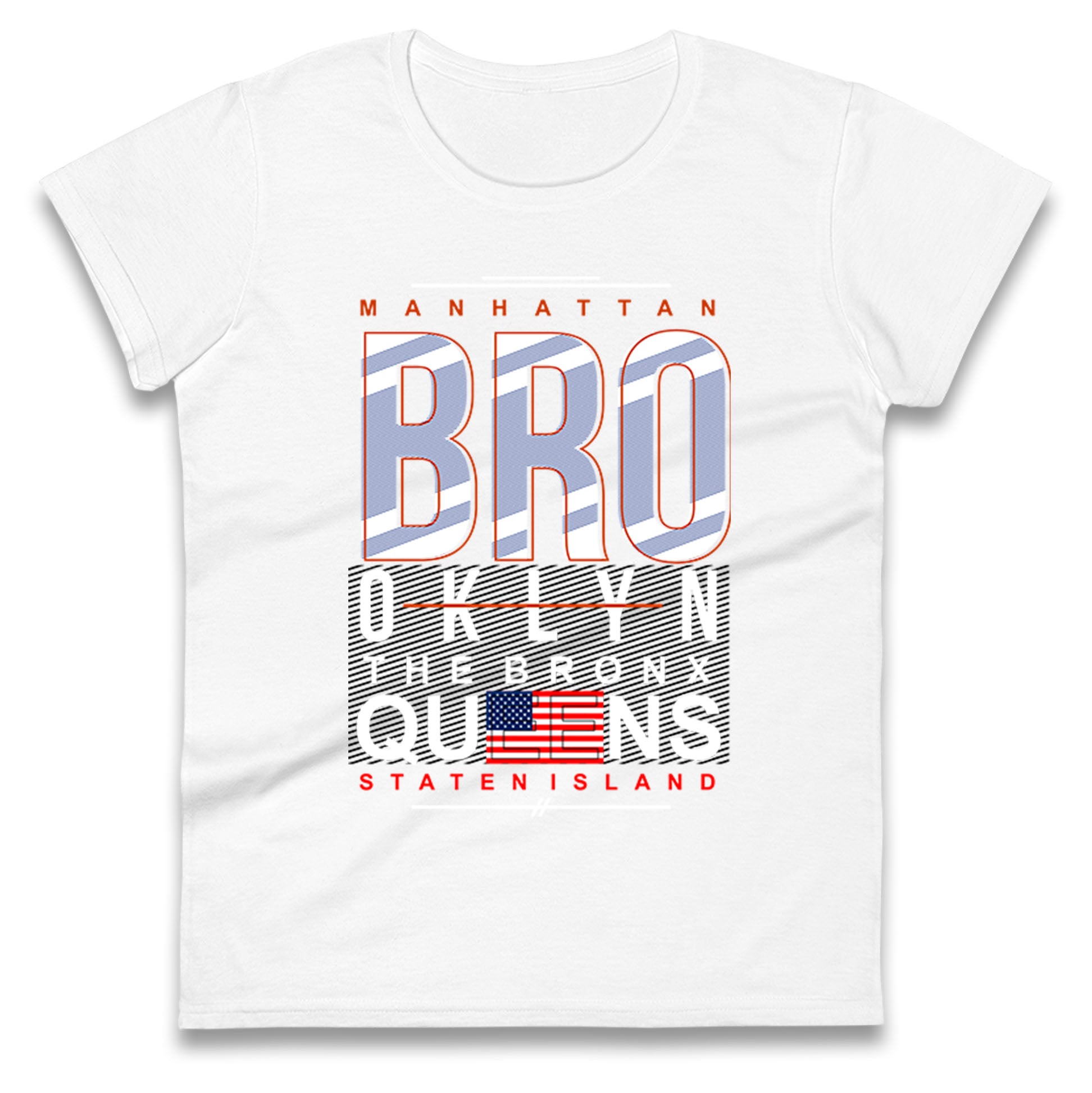 Brooklyn New York State Ladies T Shirt