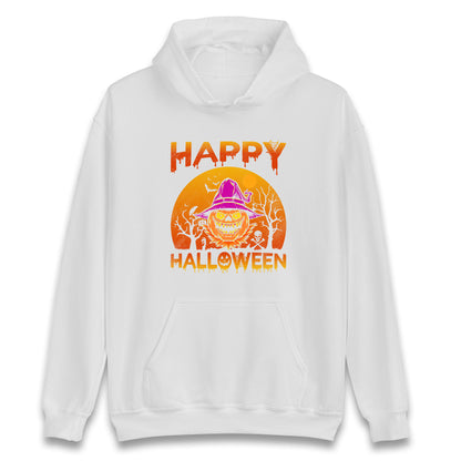 Happy Halloween Pumpkin Witch Hoodie
