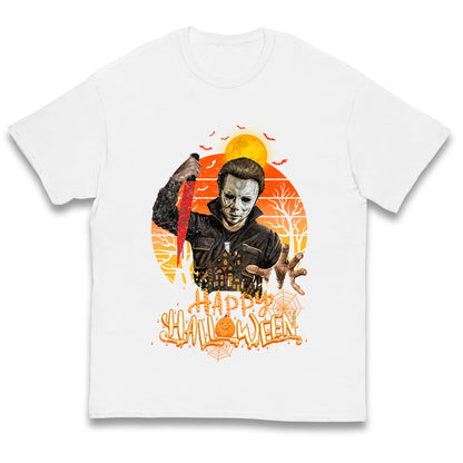 Michael Myers Happy Halloween Kids T Shirt