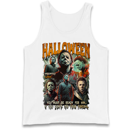 Michael Myers Scary Halloween Bootleg Tank Top
