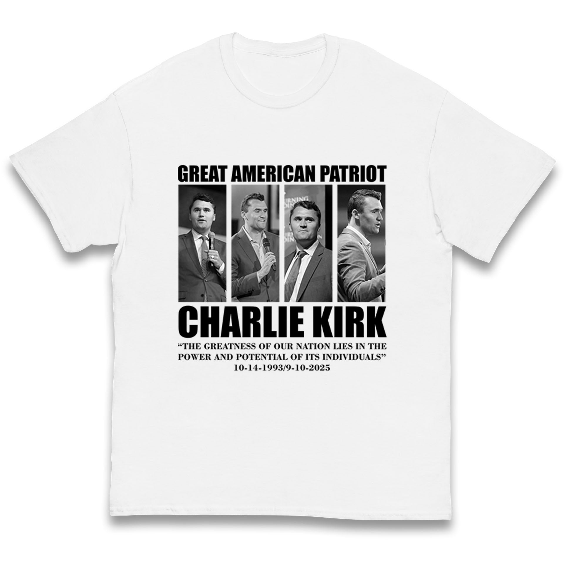 Charlie Kirk Kids T Shirt
