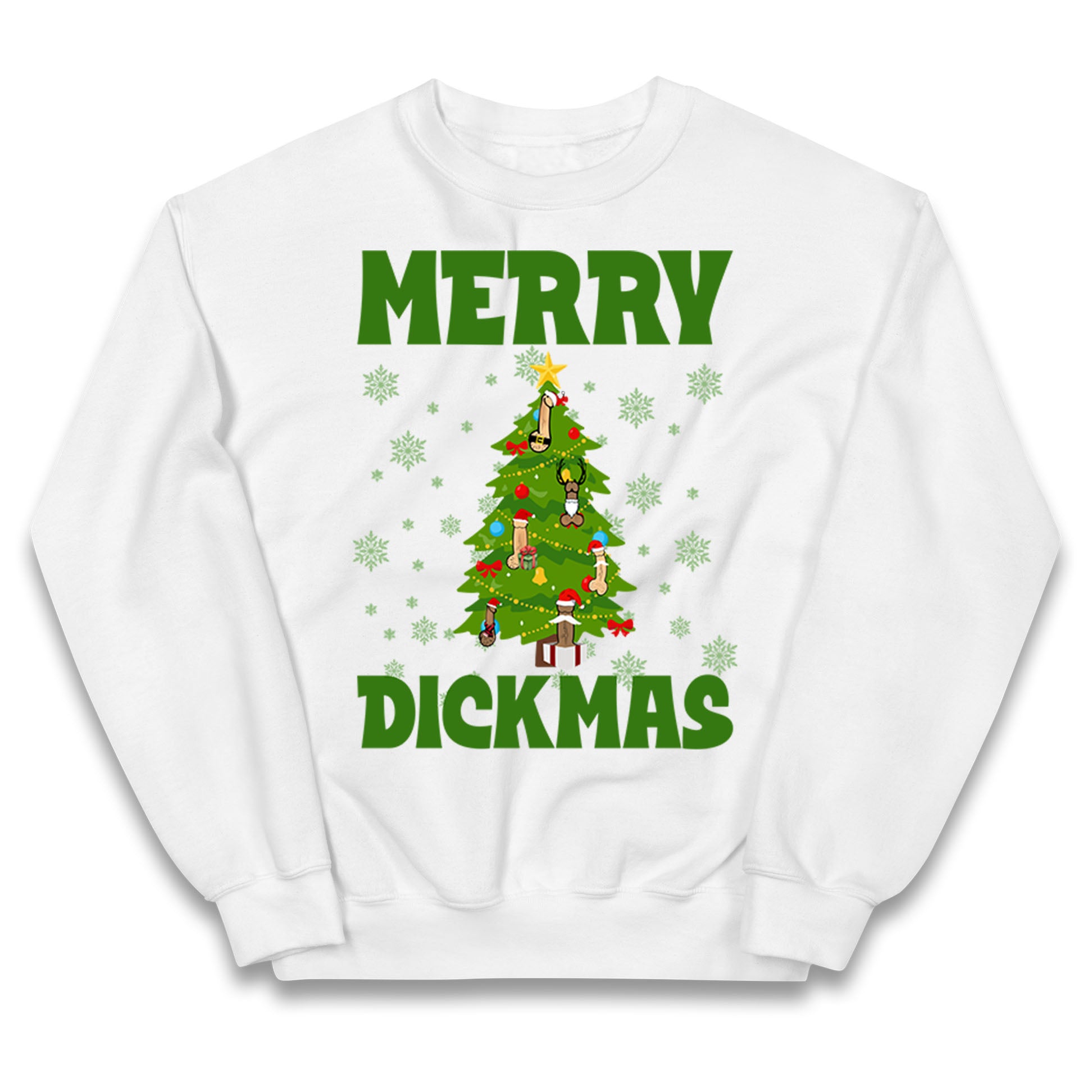 Merry Dickmas Funny Christmas Jumper