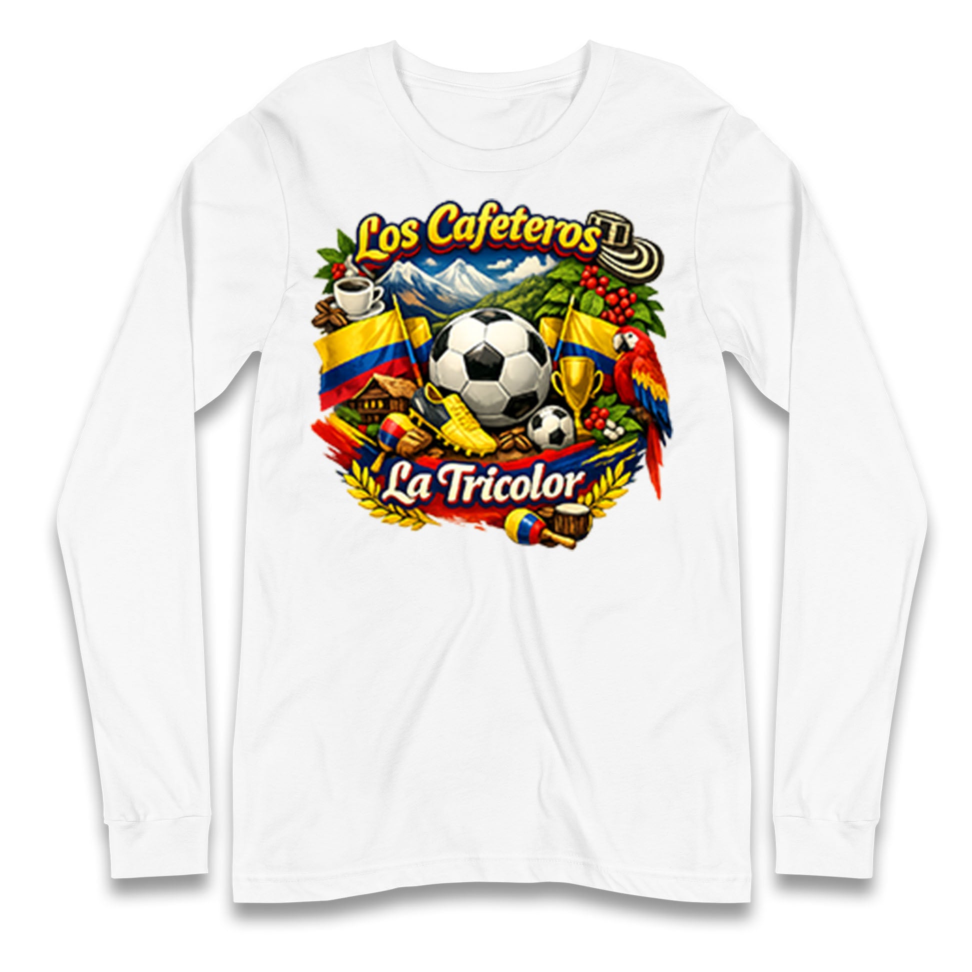 Colombia Football Longsleeve T Shirt