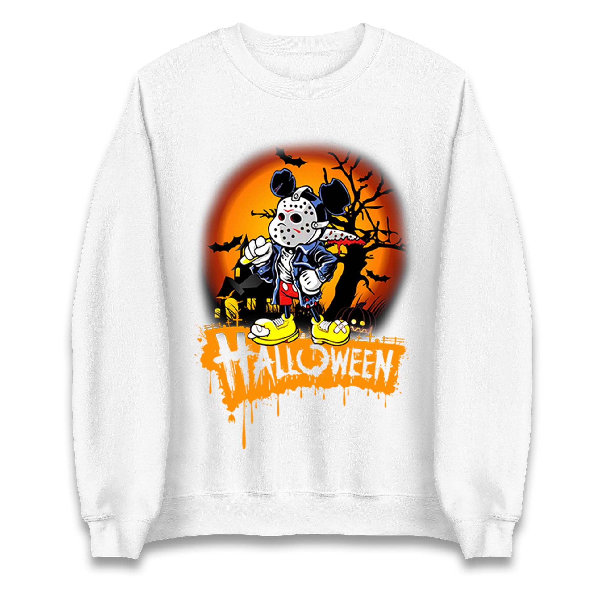 Mickey Mouse Haunted Halloween Sweatshirt
