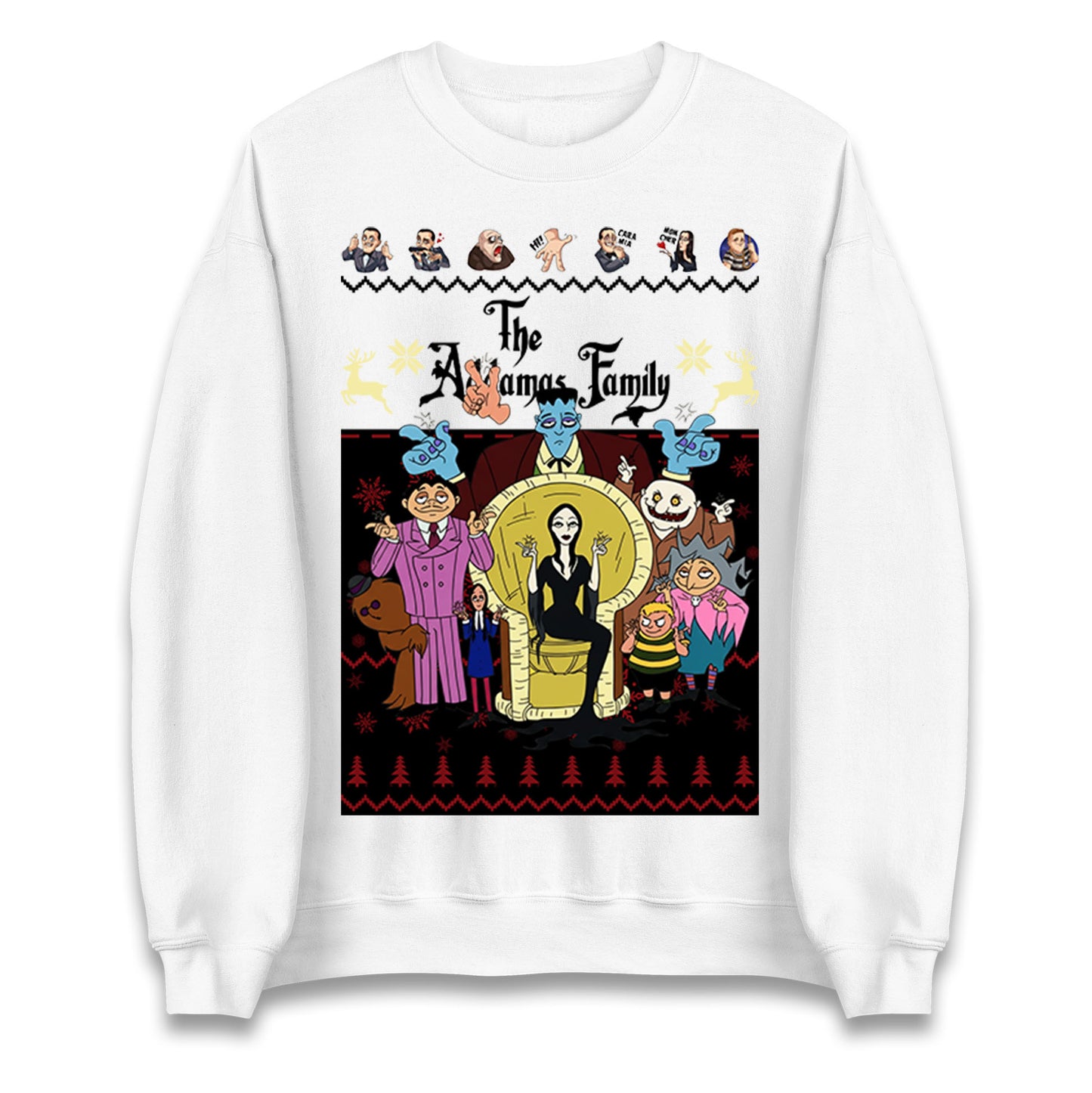 Scary Addams Christmas Jumper