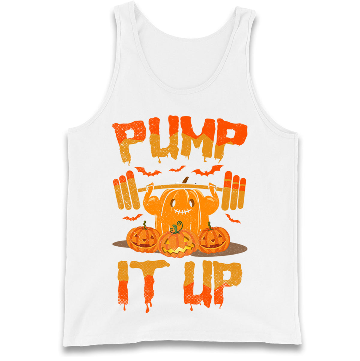 Halloween Fitness Pumpkin Tank Top
