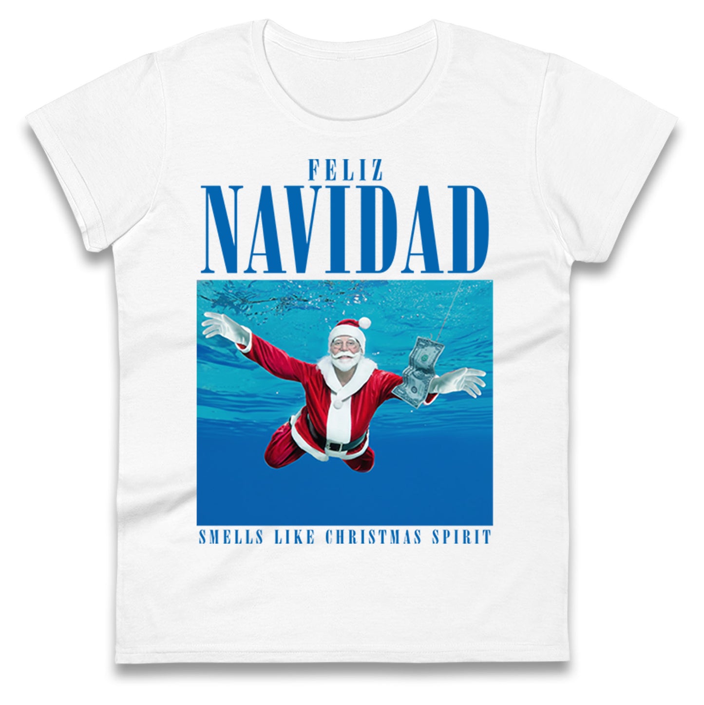 Nirvana Christmas Ladies T Shirt