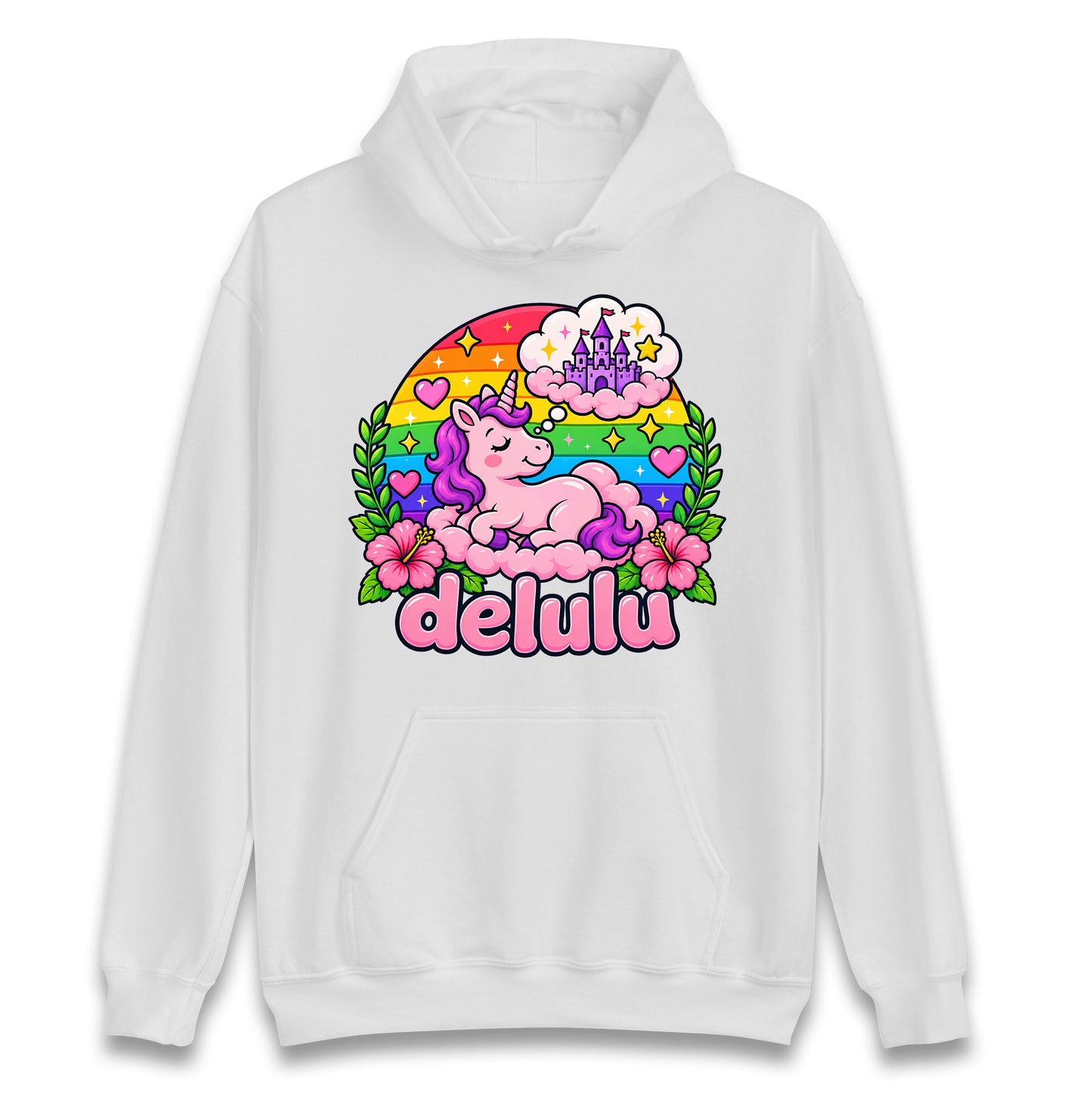 Delulu Unicorn Hoodie